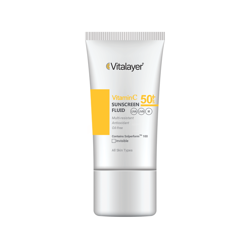 فلوئید ضد آفتاب ویتامین سی SPF50 ویتالیر ۵۰ میلی‌لیتر
